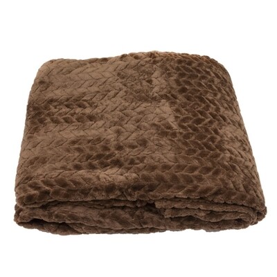Κουβέρτα Υπέρδιπλη Coral Fleece Brown - Home Classic