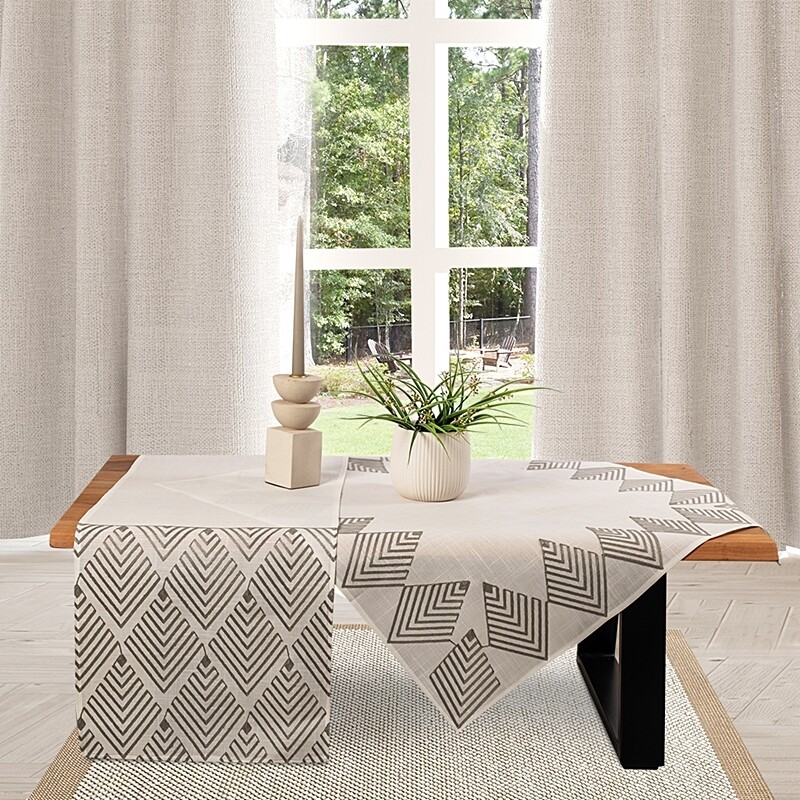 Καρέ Κέντημα Λινό 45895 Off White - Ilis Home