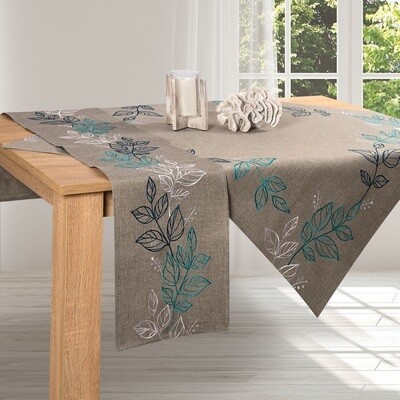 Καρέ Κέντημα Λινό 0275 Γκρι - Ilis Home
