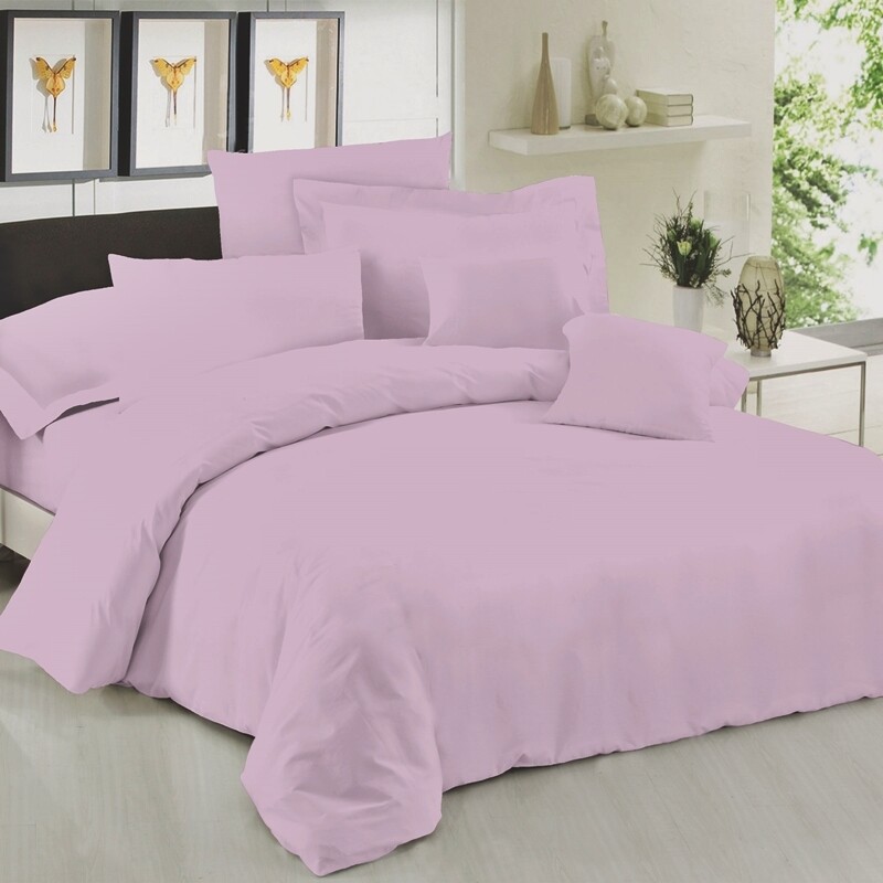 Σετ Σεντόνια Υπέρδιπλα Βαμβάκι 100% Premium Light Lilac - Le Blanc