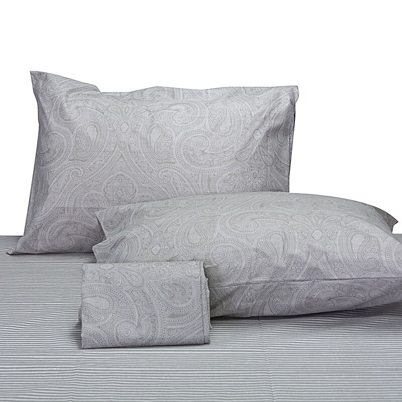 Σεντόνι Μονό 160Χ260 εκ. Lahour Gray Βαμβάκι 100% - Home Classic