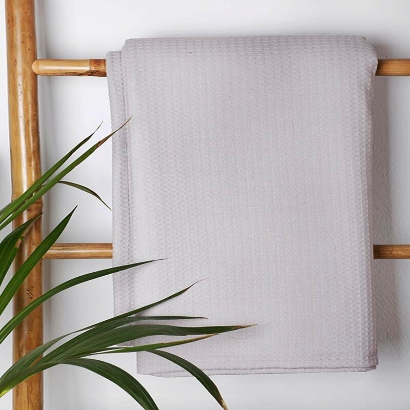 Κουβέρτα Πικέ Μονή Cotton Light Gray - Sunshine