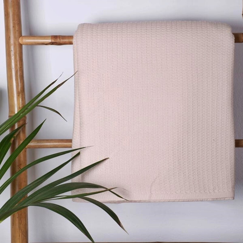 Κουβέρτα Πικέ Μονή 165Χ265 εκ. Cotton 100% Μπεζ
