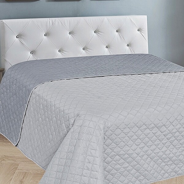 Κουβερλί Υπέρδιπλο 220Χ240 εκ. Fiber Gray-Dark Gray - Sunshine