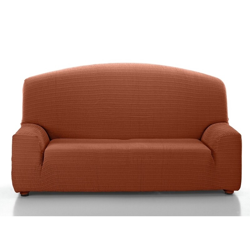 Σετ Καλύμματα Διθέσιο &amp; Τριθέσιο Αχιβάδα Akari Πορτοκαλί Λύκρα Ελαστικό