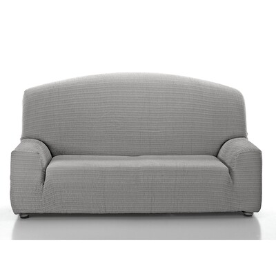 Σετ Καλύμματα Διθέσιο &amp; Τριθέσιο Αχιβάδα Akari Γκρι Ανοιχτό Λύκρα Ελαστικό