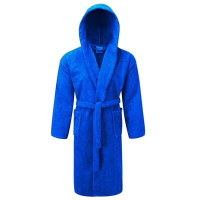 Μπουρνούζι με Κουκούλα Πετσετέ 400gr/m2 Blue - Komvos