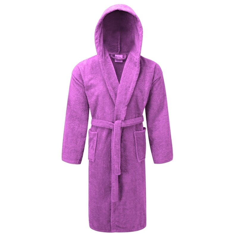 Μπουρνούζι με Κουκούλα Πετσετέ 400gr/m2 Lilac - Komvos