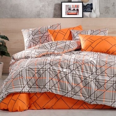 Σετ Σεντόνια Υπέρδιπλα Cotton 100% Felix Orange - Mc Linen