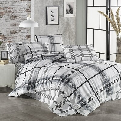 Σετ Σεντόνια Μονά Cotton 100%  Wood Gray - Mc Linen