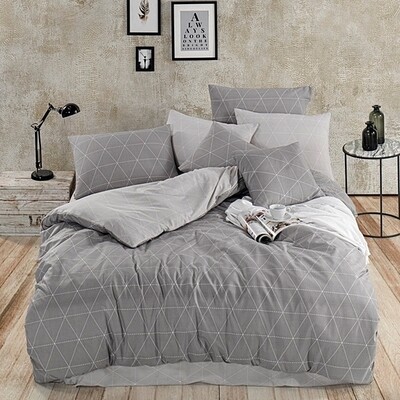 Σετ Σεντόνια Υπέρδιπλα Cotton 100% Dream Gray - Mc Linen