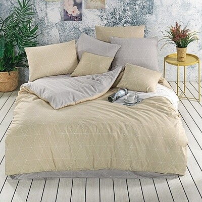 Σετ Σεντόνια Υπέρδιπλα Cotton 100% Dream Beige - Mc Linen