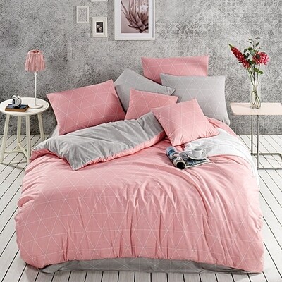 Σετ Σεντόνια Υπέρδιπλα Cotton 100% Dream Pink - Mc Linen