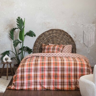 Σετ Παπλωματοθήκη Flanel Μονή Dakota - Nima Home