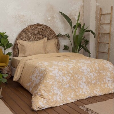 Σετ Σεντόνια Υπέρδιπλα Cottonsatin 300 Tc Inflory - Nima Home