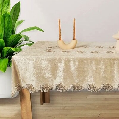 Τραπεζομάντηλο 160Χ260 εκ. Βελούδο Danica Beige - Ilis Home