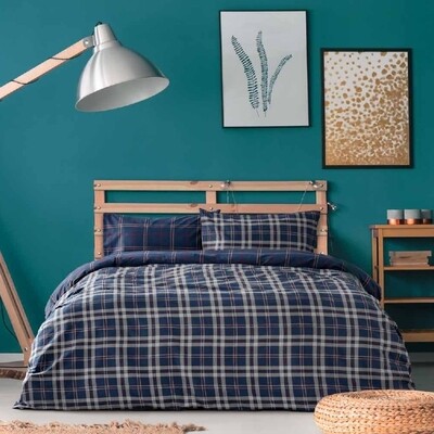 Σετ Σεντόνια Μονά Cotton 100% Olivia Blue - Kocoon
