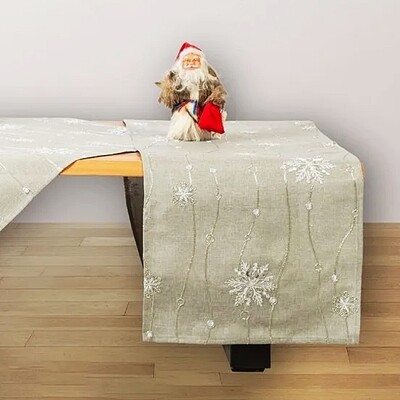 Τραβέρσα Κέντημα 190298 Gray - Ilis Home