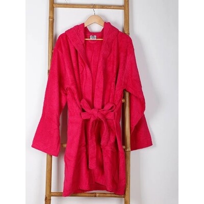 Μπουρνούζι Μονόχρωμο Cotton 100% Mini Fuchsia - Sunshine