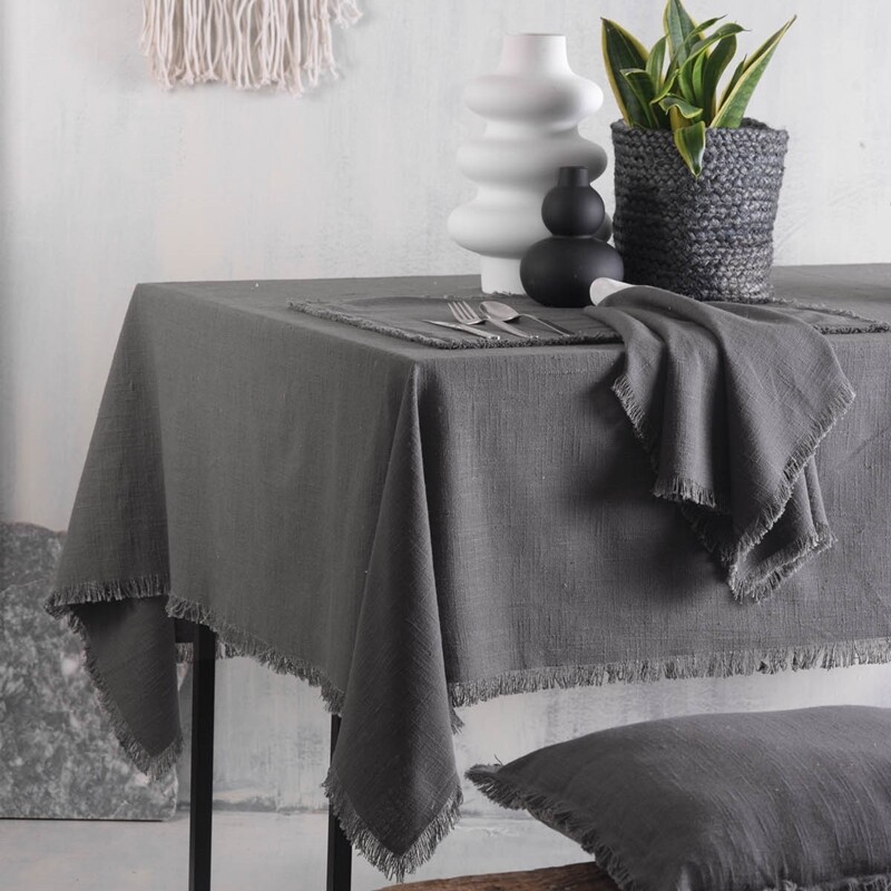 Τραπεζομάντηλο 170Χ270 εκ. Merit Gray - Rythmos