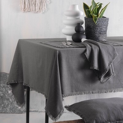 Τραπεζομάντηλο 170Χ270 εκ. Merit Gray - Rythmos