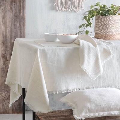 Τραπεζομάντηλο 170Χ270 εκ. Merit Off White - Rythmos