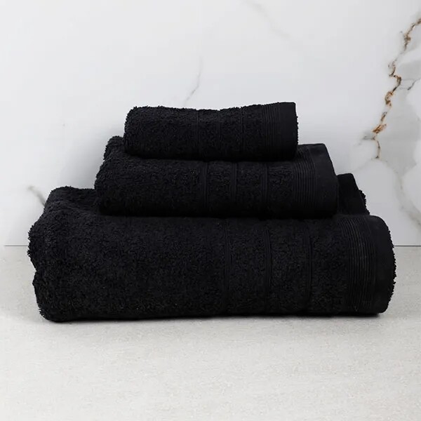 Πετσέτα 50Χ90 εκ. Χίμπουρι Black - Sunshine