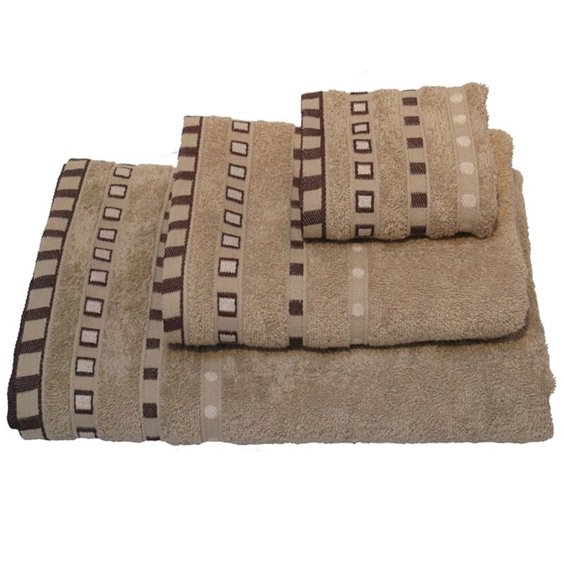 Πετσέτα Πεννιέ Χεριών 30Χ50 εκ. Πουά  Μπεζ - Komvos