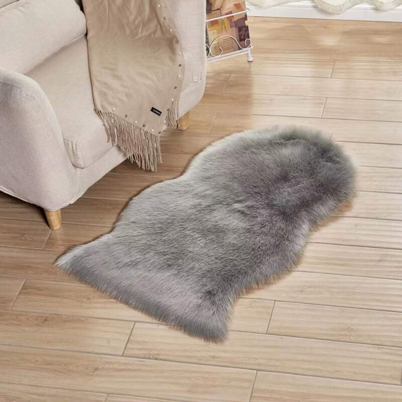 Χαλάκι Γούνινο Zic-Zac FU90 Gray 60X90 εκ. - Home Classic