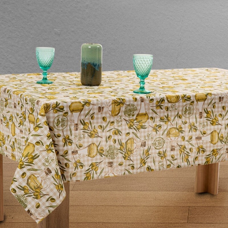 Τραπεζομάντηλο Λονέτα 140Χ180 εκ. Ελιά - Ilis Home