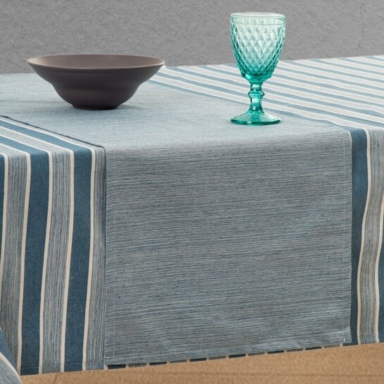 Τραβέρσα 45Χ140 εκ. Μονόχρωμο Virgo Blue - Ilis Home