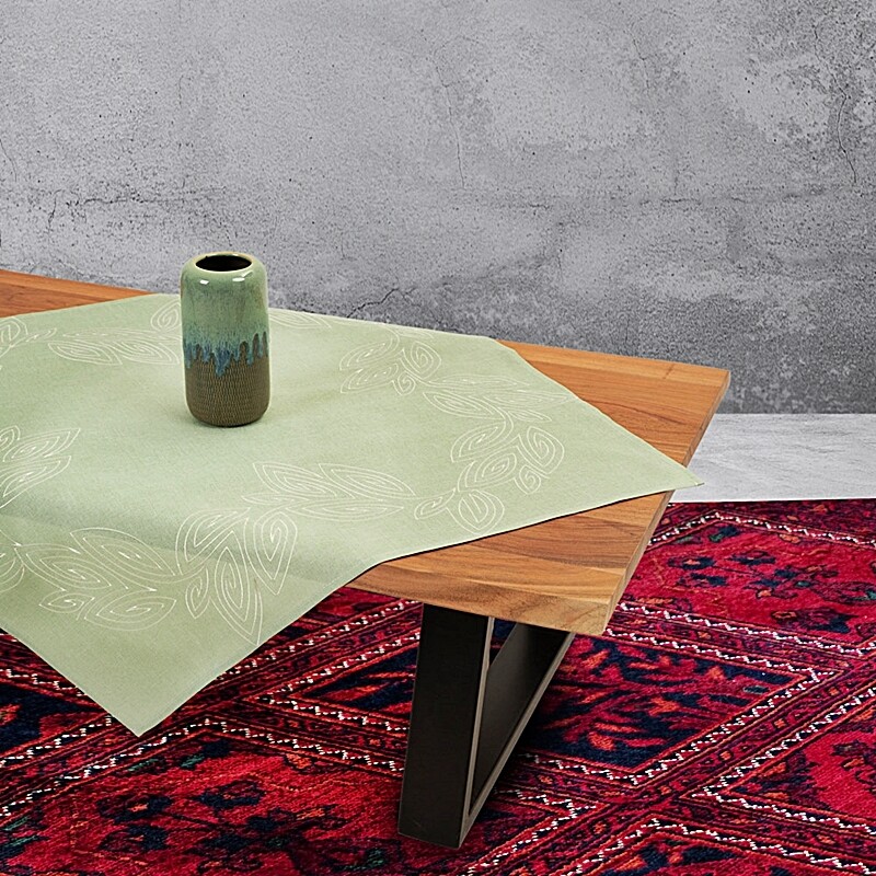 Τραβέρσα 40Χ170 εκ. Κέντημα Λινό 0337 Menta - Ilis Home