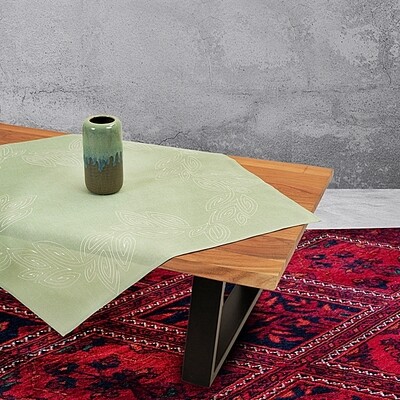 Τραβέρσα 40Χ170 εκ. Κέντημα Λινό 0337 Menta - Ilis Home