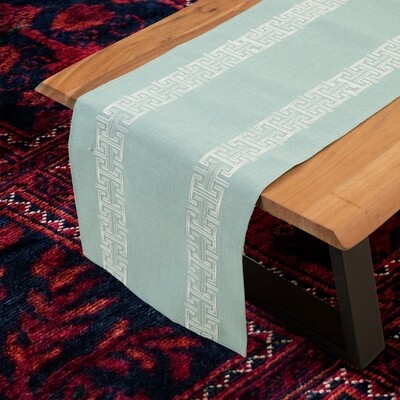 Τραβέρσα 40Χ170 εκ. Κέντημα Λινό 0600 Menta - Ilis Home