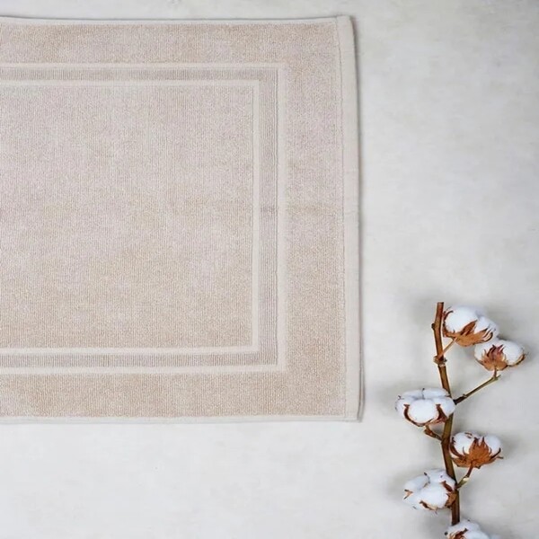 Πατάκι Ξενοδοχείου Κορνίζα Beige 50Χ75 εκ. 100% Βαμβάκι