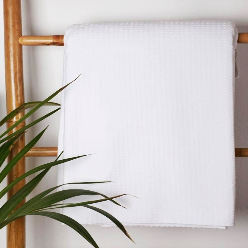 Κουβέρτα Πικέ Υπέρδιπλη 230Χ265 εκ. Cotton 100% Λευκό