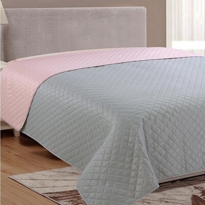 Κουβερλί Υπέρδιπλο 220Χ240 εκ. Fiber Gray-Pink - Sunshine
