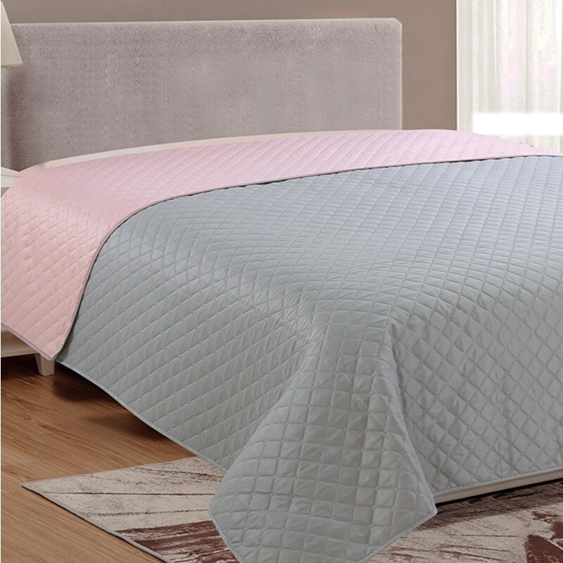 Κουβερλί Μονό 160Χ220 εκ. Fiber Gray-Pink - Sunshine