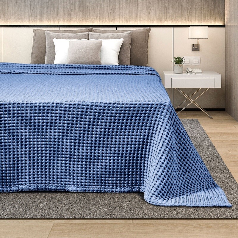 Κουβέρτα Πικέ Μονή 160Χ240 εκ. Blue - Adam Home