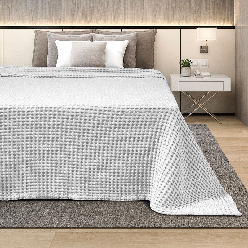 Κουβέρτα Πικέ Υπέρδιπλη 220Χ240 εκ. White - Adam Home