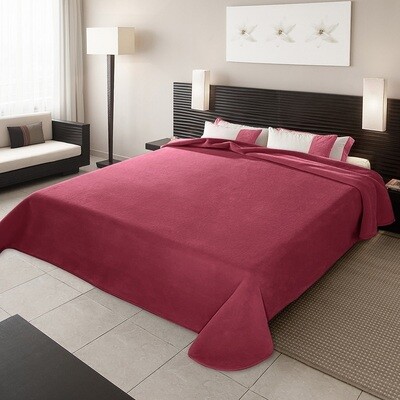 Κουβέρτα Βελουτέ Υπέρδιπλη Ισπανίας Plain Fuchsia (22) - Belpla