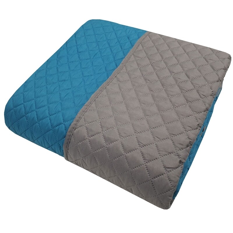 Κουβερλί Γίγας 240Χ260 εκ. Ultrasonic Microfiber Gray-Petrol - Le Blanc
