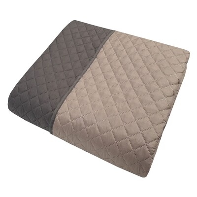 Κουβερλί Υπέρδιπλο 220Χ240 εκ. Ultrasonic Microfiber Light Brown-Mocha - Le Blanc