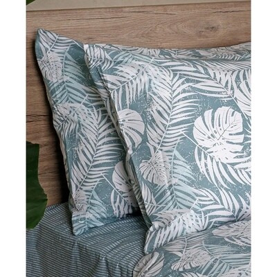 Μαξιλαροθήκες Ζευγάρι Cotton Feelings 2038 Aqua - Sunshine Μαξιλαροθήκες Ζευγάρι Cotton Feelings 2038 Aqua - Sunshine