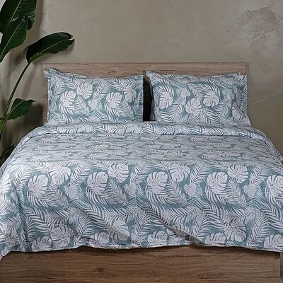 Παπλωματοθήκη Μονή 170Χ250 εκ. Cotton Feelings 2038 Aqua - Sunshine