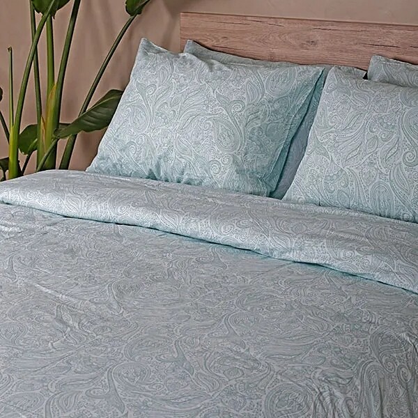 Παπλωματοθήκη Υπέρδιπλη 230Χ250 εκ. Cotton Feelings 2040 Aqua - Sunshine