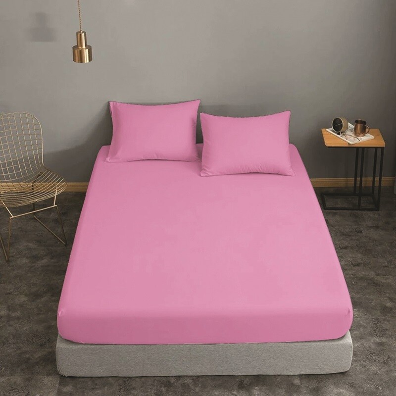 Σεντόνι Λάστιχο Cotton Line Μονό Lilac - Komvos