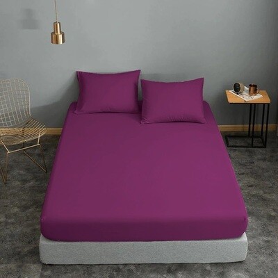 Σεντόνι Μεμονωμένο Cotton Line Διπλό 200Χ240 εκ. Mauve - Komvos