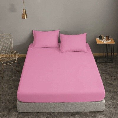 Σεντόνι Λάστιχο Cotton Line Διπλό Lilac - Komvos