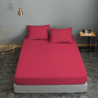 Σεντόνι Μεμονωμένο Cotton Line Υπέρδιπλο 220Χ240 εκ. Red - Komvos
